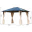 3.7m x 3m Metal Patio Gazebo