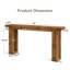 Console de canapé en bois massif de 63 pouces