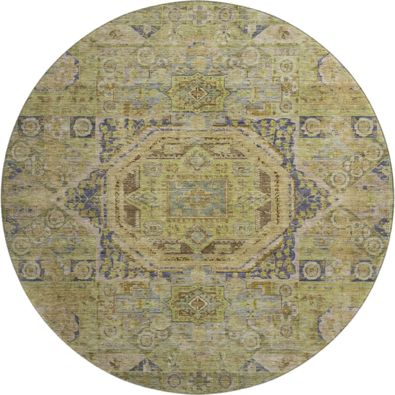 Tapis de qualité supérieure lavable à la machine AMF1743 Global, Rond 8 pi