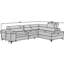 Canapé-lit d'angle Kanedo avec rangement - Gris-1972969804-1972969792