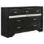 Maddielynn 5-piece Queen Bedroom Set Black-181099035-181099036-185850733