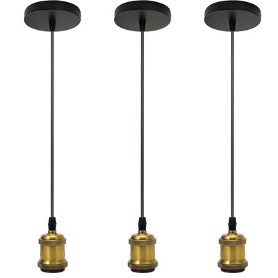 Madill 1 - Light Yellow Brass Bulb Pendant