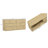 Clive 72" Mid-Century Modern 6-Drawer Double Dresser in Natural Oak and Gold-229976693