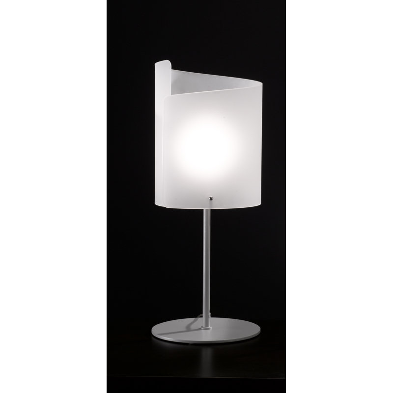Papiro Metal Table Lamp, Satin crystal