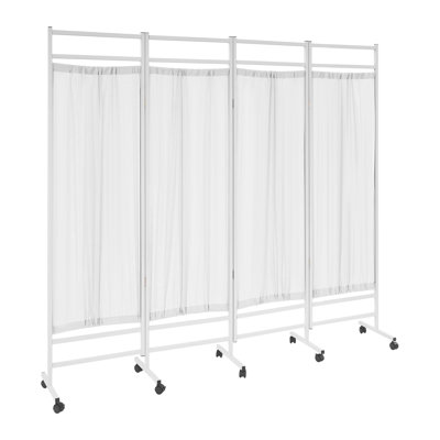 Paravent autoportant pliable l 78,74 po x H 70,87 po, cloison en tissu 4 panneaux opaque