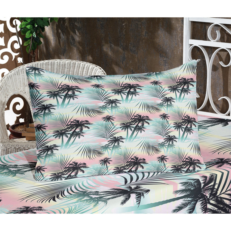 Multicolore drap-housse et coussin décoratif Ambesonne Hawaii, Ensemble de draps-housses pour lit simple + 2 taie