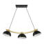 Luminaire suspendu 3 lumières, doré-145046164-145046165