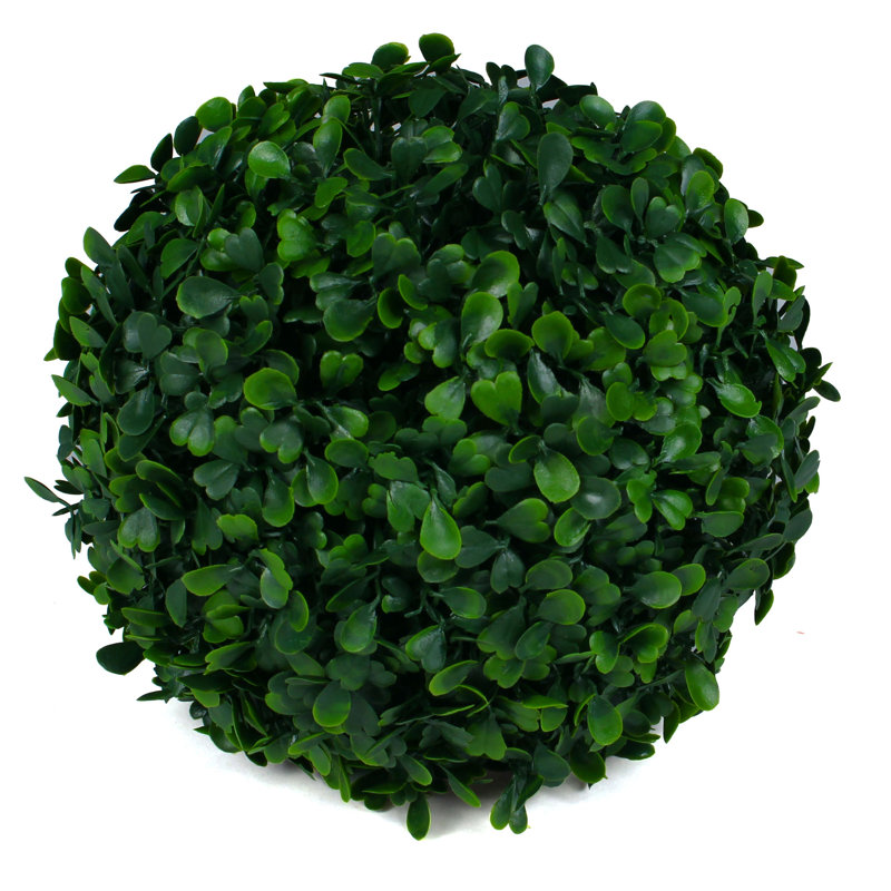 Small Green Boxwood Topiary Ball Set for Indoor/Outdoor Decor