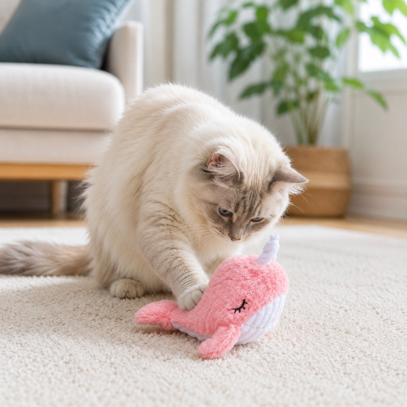 Ensemble de jouets pour chat Flap, Narval 10,4 x 4 x 2,8 pouces