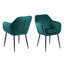 Saster 101.6cm H Tufted Velvet Upholstered Metal Armchair-57370631