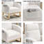 Chaise berçante à la mode, rembourrage doux, construction avec chaise haute élégante à compartiments latéraux, couleur, rembourrage