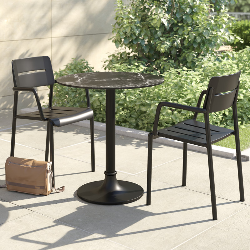Table ronde Abode, Noir
