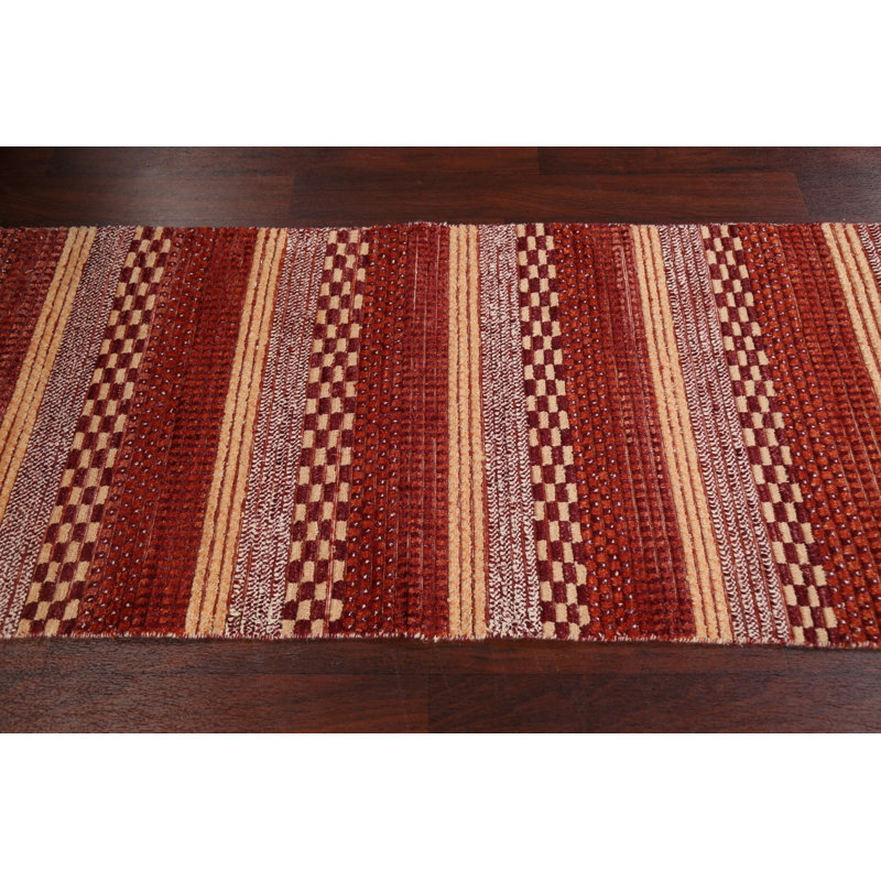 Tapis multicolore noué à la main 2 pi 8 po x 5 pi 8 po One-of-a-Kind