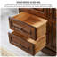 Buffet décoratif rétro en bois massif Simple