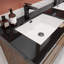 Meuble-lavabo double l 59,05 po x P 20 po x H 25 po Vickye-479607196