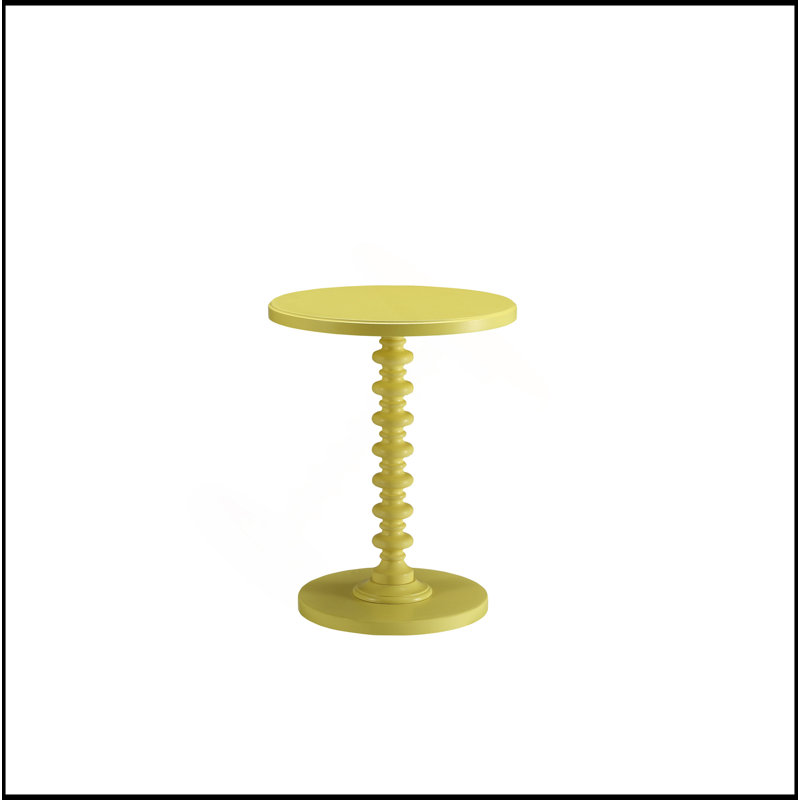 Acton Yellow Finish Accent Table