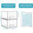 4-pack Clear Stackable Storage Drawers