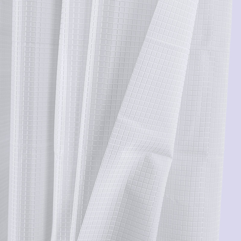 Doublure de douche gaufrée gaufrée Peva, Blanc