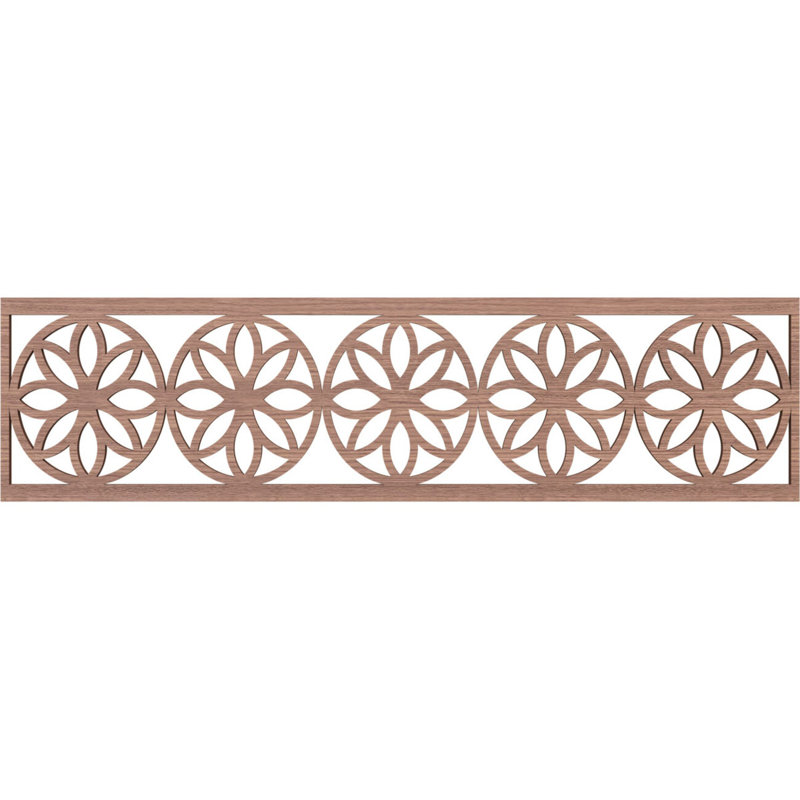 Moulure Blume, Noyer, H 12 po x l 47 po x P 0,375 po
