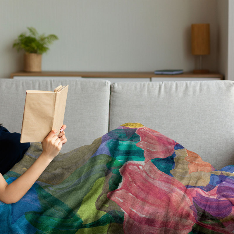 Hand Woven Throw Blanket, 70" x 90"