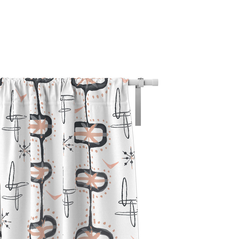 Paire de rideaux semi-transparents Vegas, L 56 po x L 78 po
