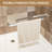 Aluminum Frame Double Sliding Shower Door, 1/4" (6mm) Clear Tempered Glass With Explosion-proof Film, Dual Stainless Steel Handles-116509307