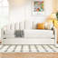 Lit de jour simple rembourré en velours beige avec couchette, ports de charge, tête de lit douce et confortable, conception à rayures verticales, espace de rangement dans le lit pour la maison d'amis