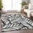 Premium Machine Washable Lisse Black Rug-1502632347