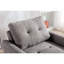 Fauteuil tissé gris 35 po - lit, siège rembourré en mousse et lit convertible à ressorts ensachés 35 po,