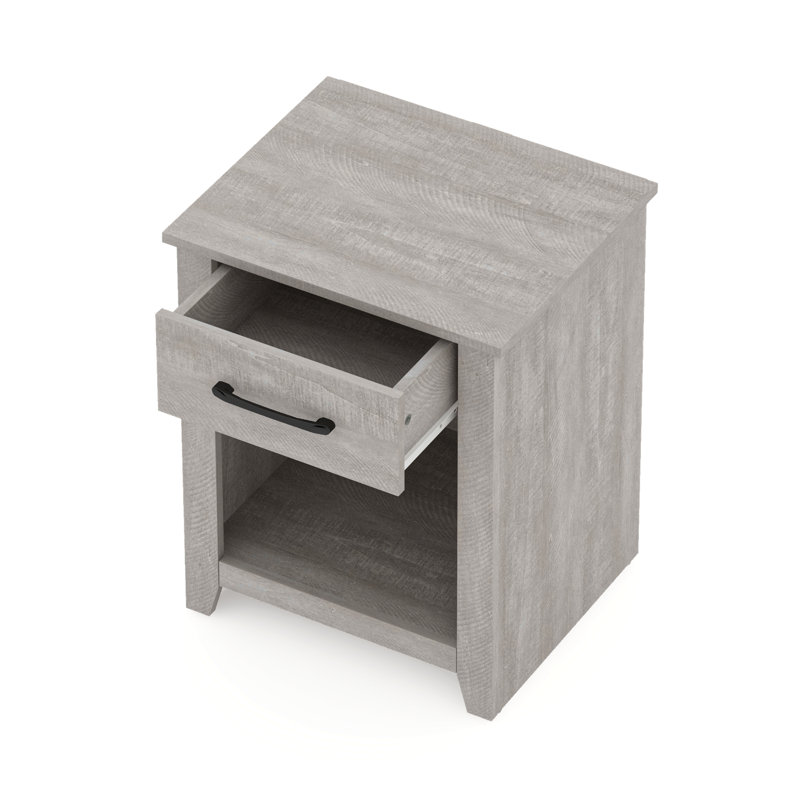 Walter 1 Drawer Nightstand, Dusty Gray