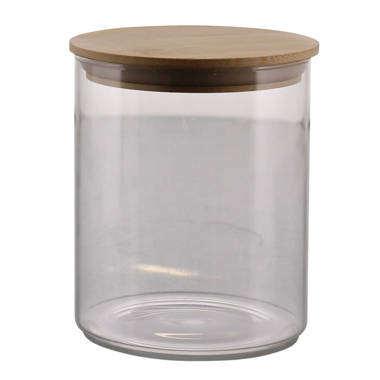 URBAN GREEN Glass Jar With Bamboo Lids Urban Green, Airtight Food Storage  Containers, Flour Pantry (52 Oz - 2Pcs)