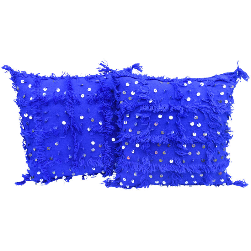 Geometric Wool, Silk Throw Pillow