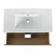 Meuble-lavabo mural 36 po avec lavabo en céramique 36 po, 2 tiroirs à fermeture en douceur, ensemble KD