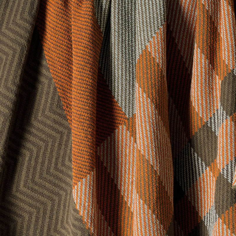 Jeté vert In 2 Patchwork, Green