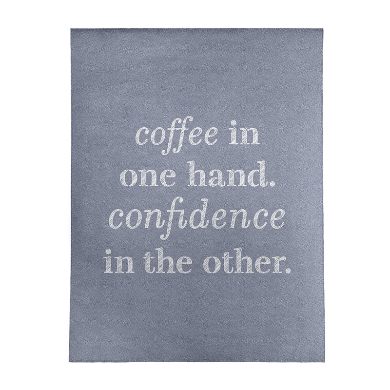 Quotes Chenille Indoor Rug, Rectangle 5' x 7'