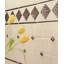 3" x 3" Metal Lotus Decorative Tile Insert-71050215