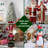 Fraser Hill Farm Indoor/Outdoor 4 ft. Candy-Look Nutcracker Greeter Oversized Christmas Décor
