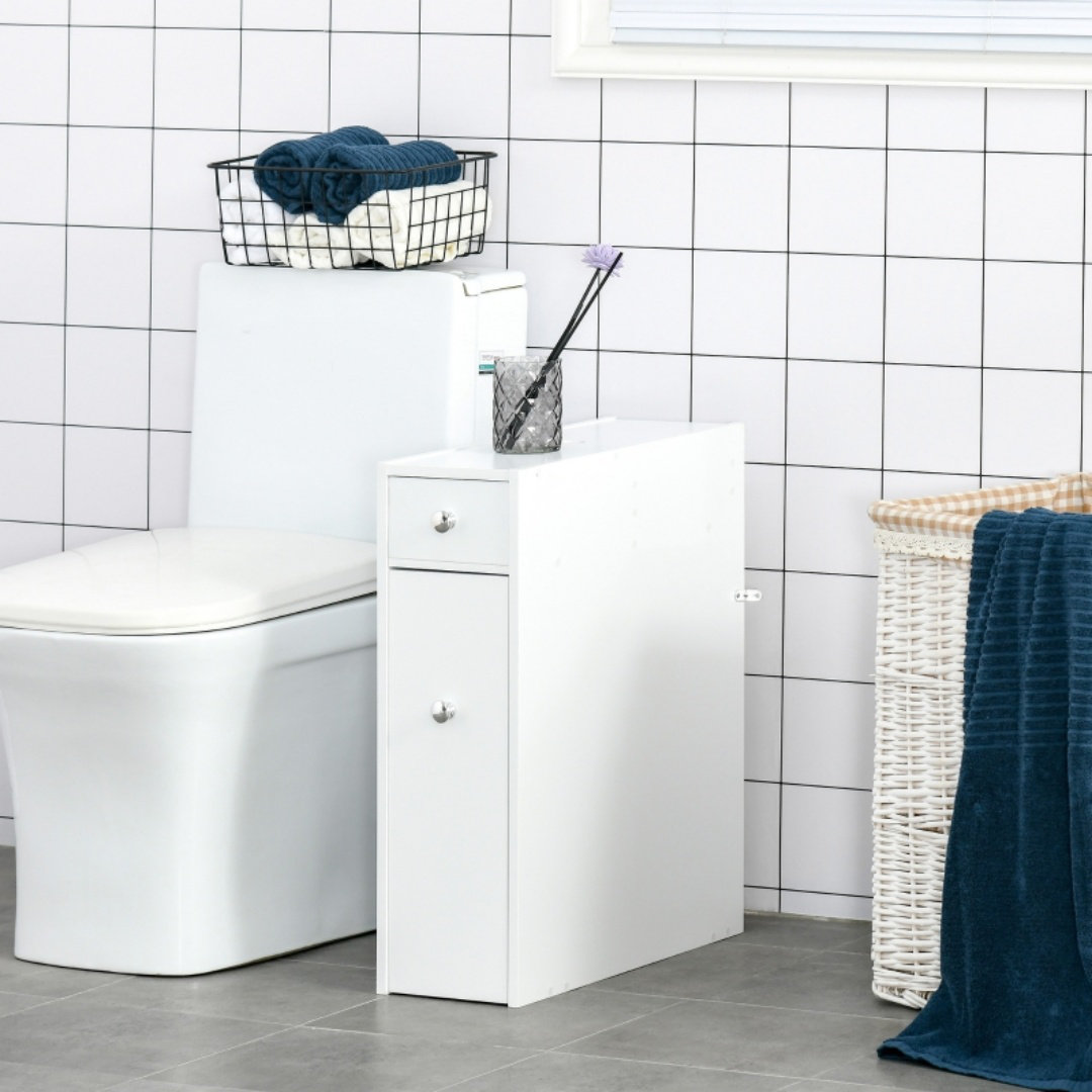 Bathroom Cabinet Narrow Storage Unit With Drawers