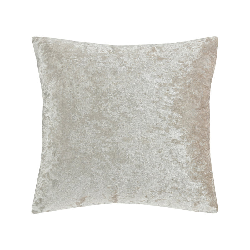 Housse de coussin réversible Velveteen Shadow, Crème