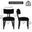 Chaises de salle à manger latérales rembourrées de 18 po de hauteur H 18 po avec pieds en bois massif-1688791774-1694100217-1695846177