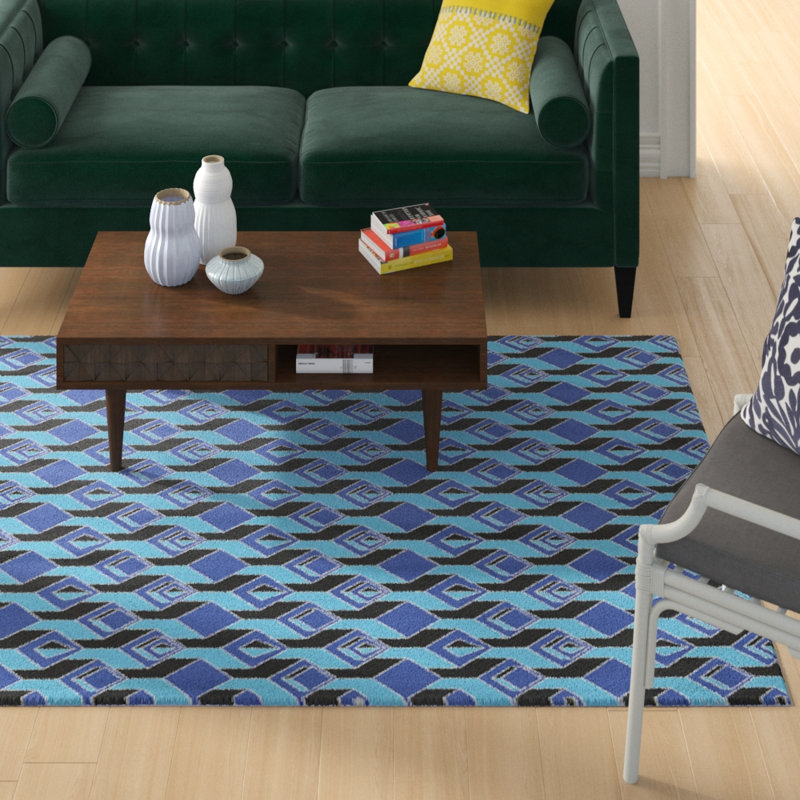 Jordao Geometric Indoor Rug, Rectangle 5' x 7'