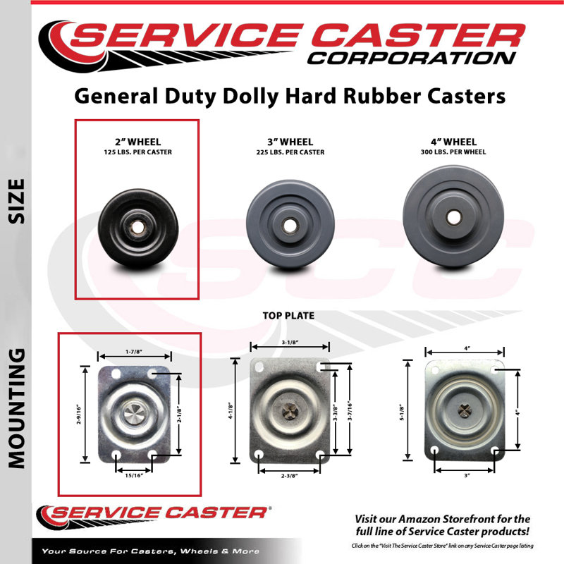 Rubber Swivel Top Plate Caster