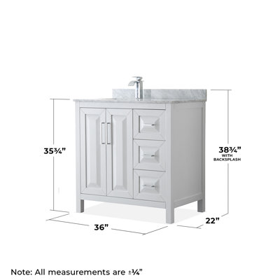 Ensemble de meuble-lavabo simple 36 po Daria