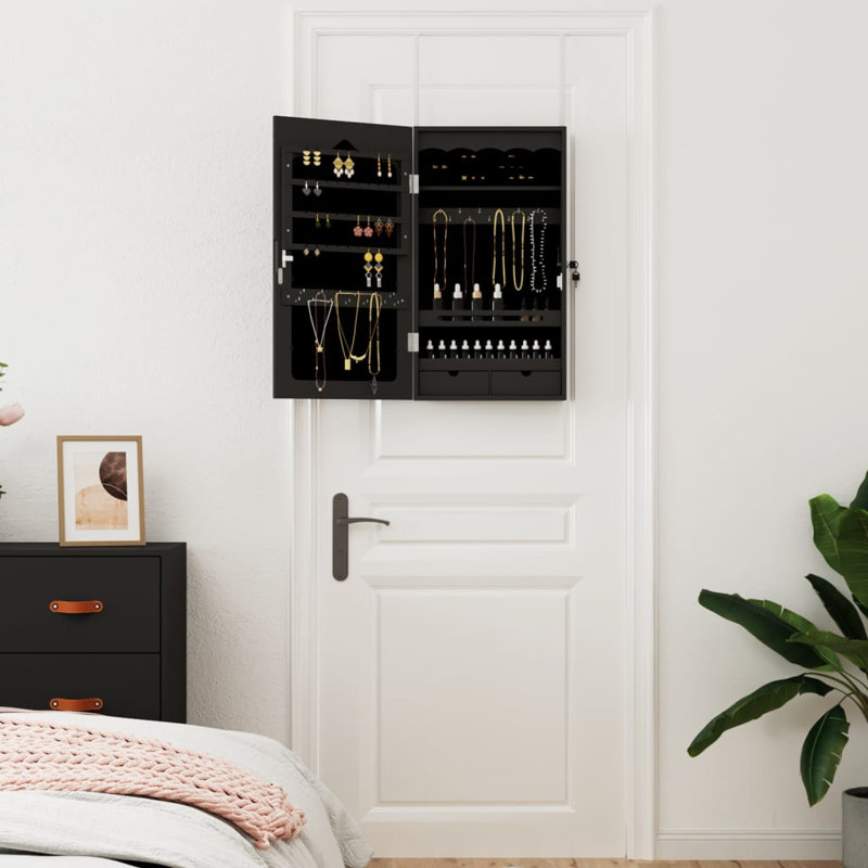 Nakasha Jewelry Armoire, Black