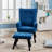 Upholstered Armchair with Ottoman