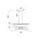 Eveah 3 - Light Dimmable LED Rectangle Chandelier