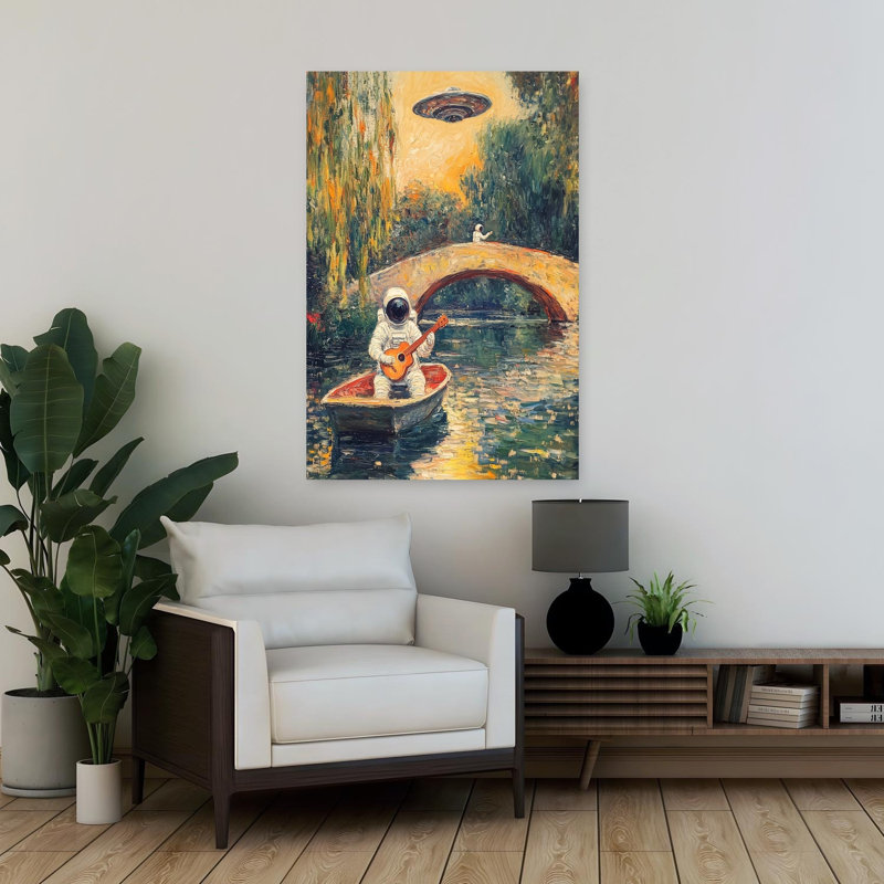 Art contemporain, art contemporain surréel, H 36 po x l 24 po