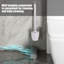 Ensemble de nettoyeur mural pour salle de bain avec brosse flexible pour la salle de bain