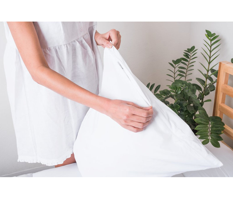 The Original Sleep Defense System Zippered Waterproof Dust Mite Proof Hypoallergenic Pillow Encasement, Standard