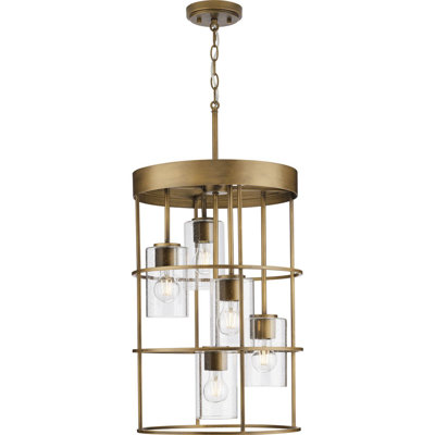 Luminaire suspendu cage à 5 lumières